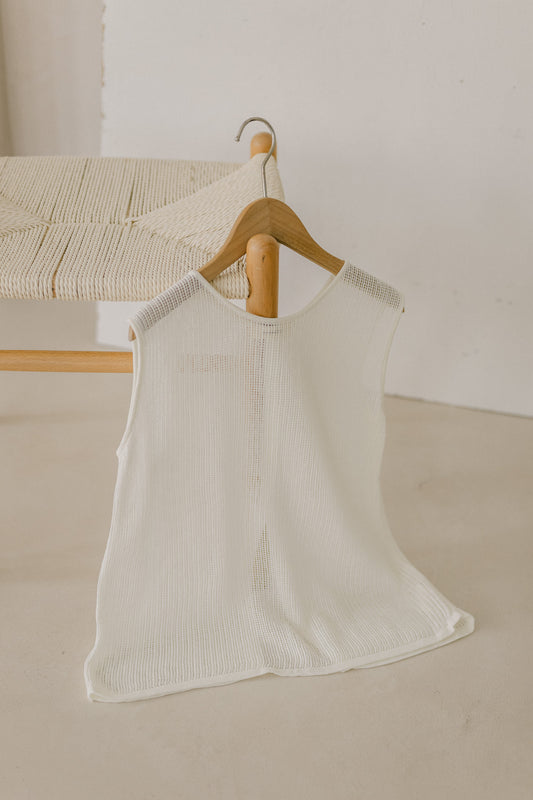 Open Back Knit Top