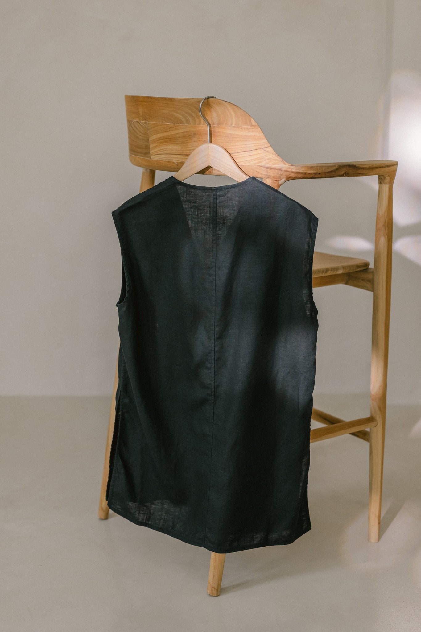 V Neck Linen Top