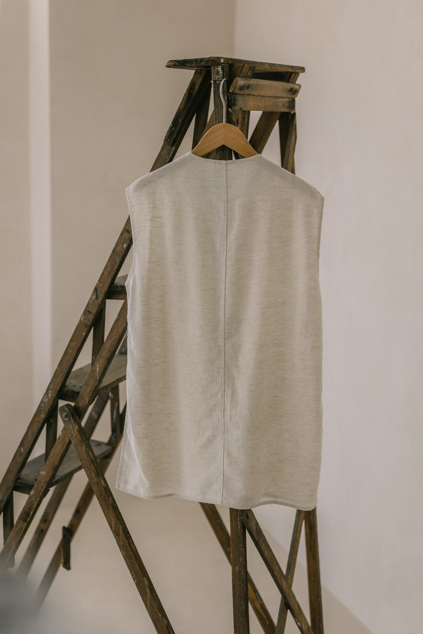 V Neck Linen Top