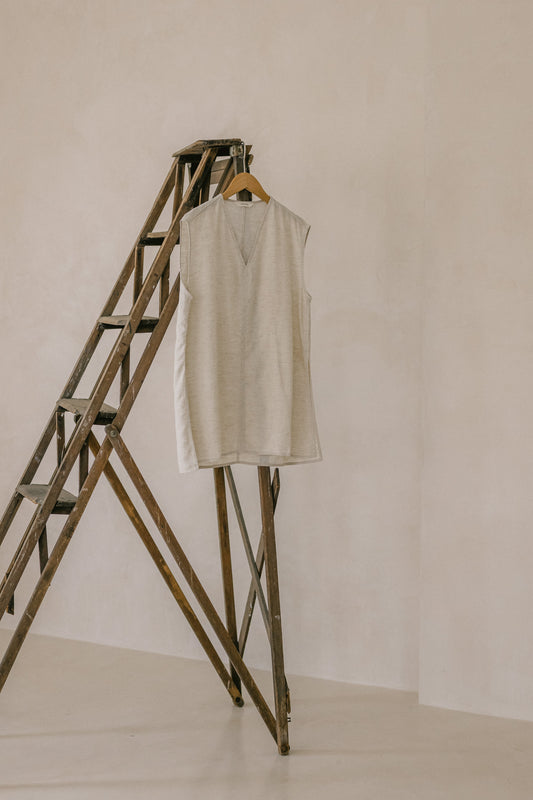 V Neck Linen Top