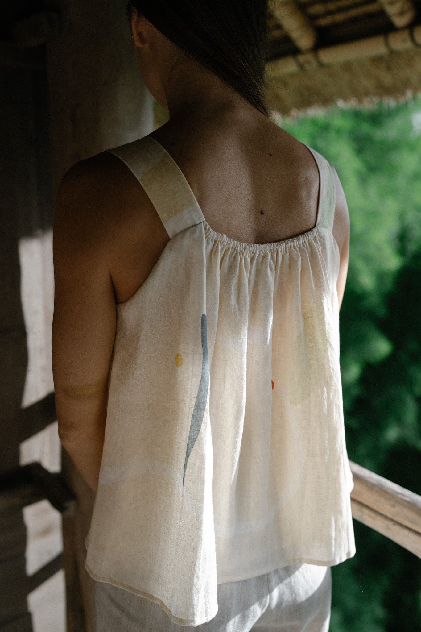 Strap Linen Top