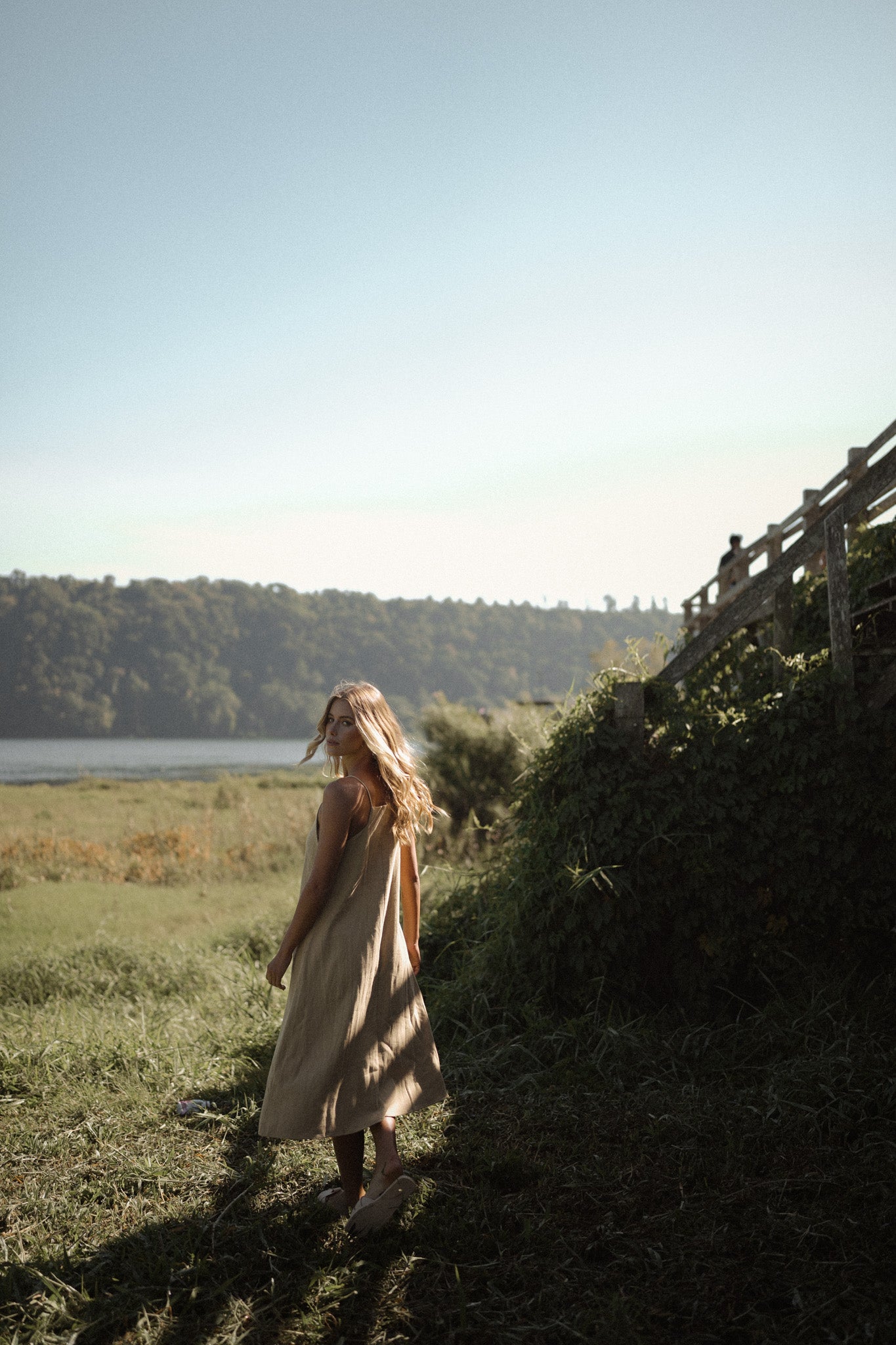 Cut In Linen Dress