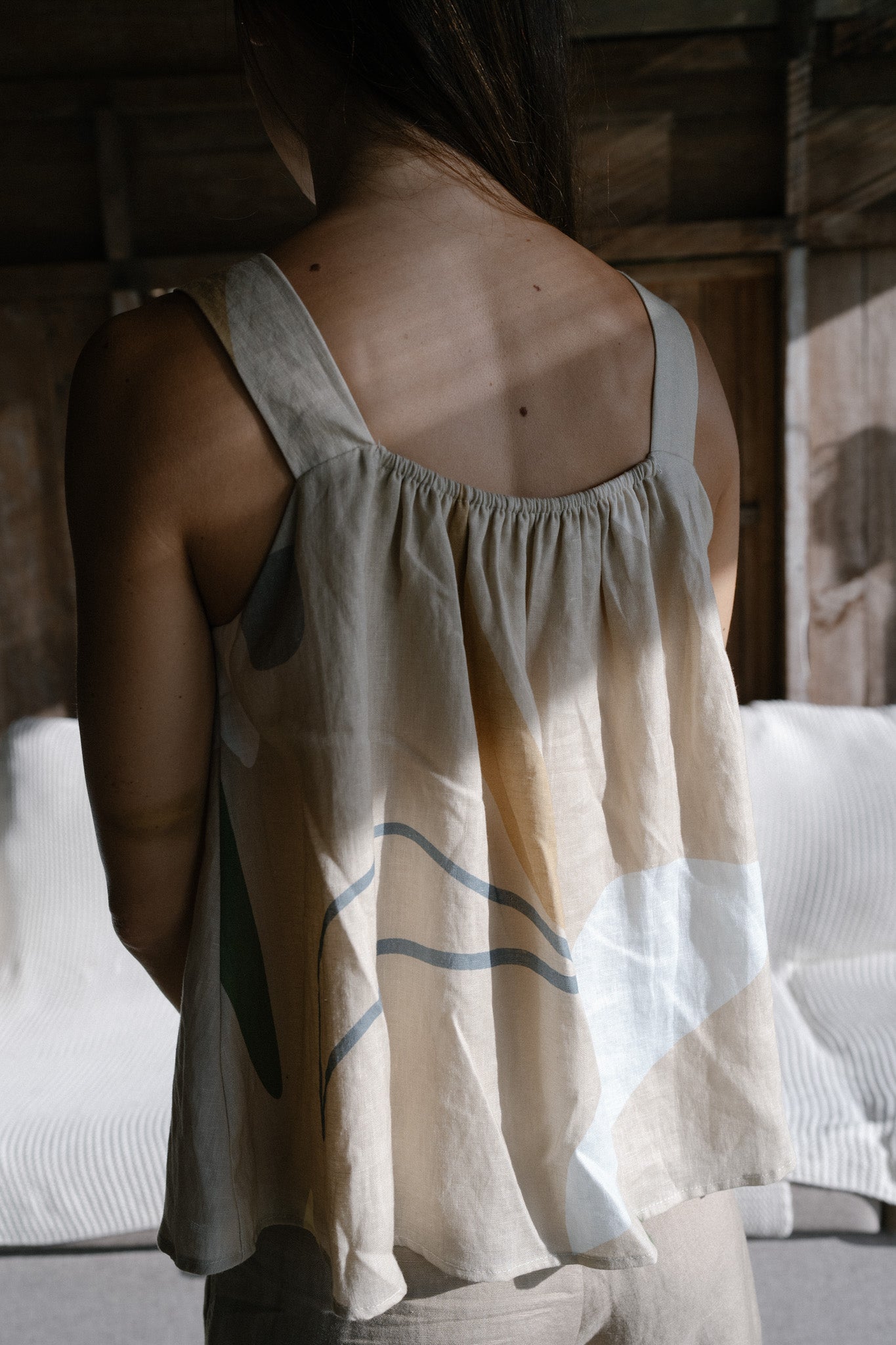 Strap Linen Top