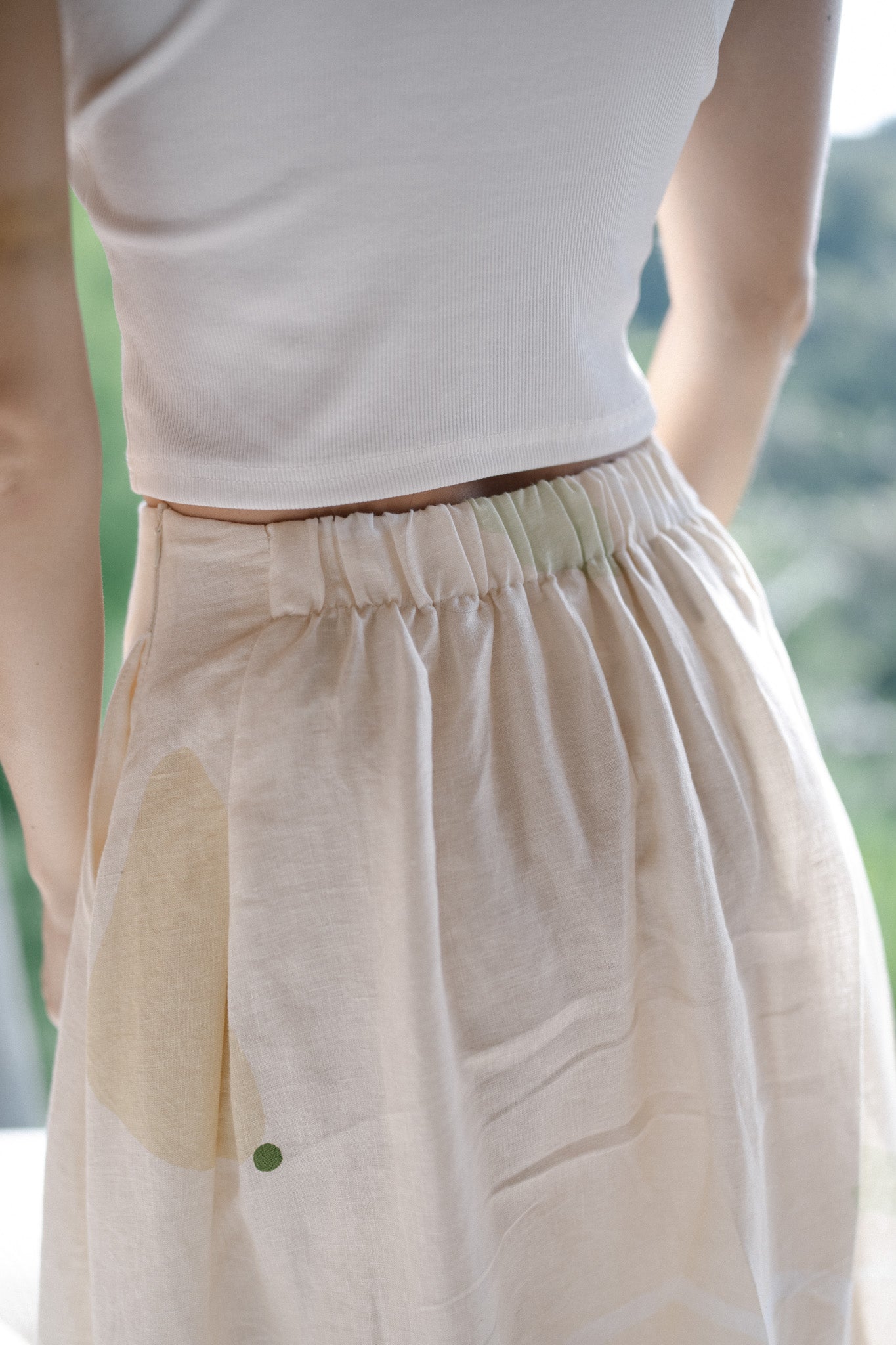 Flare Linen Skirt