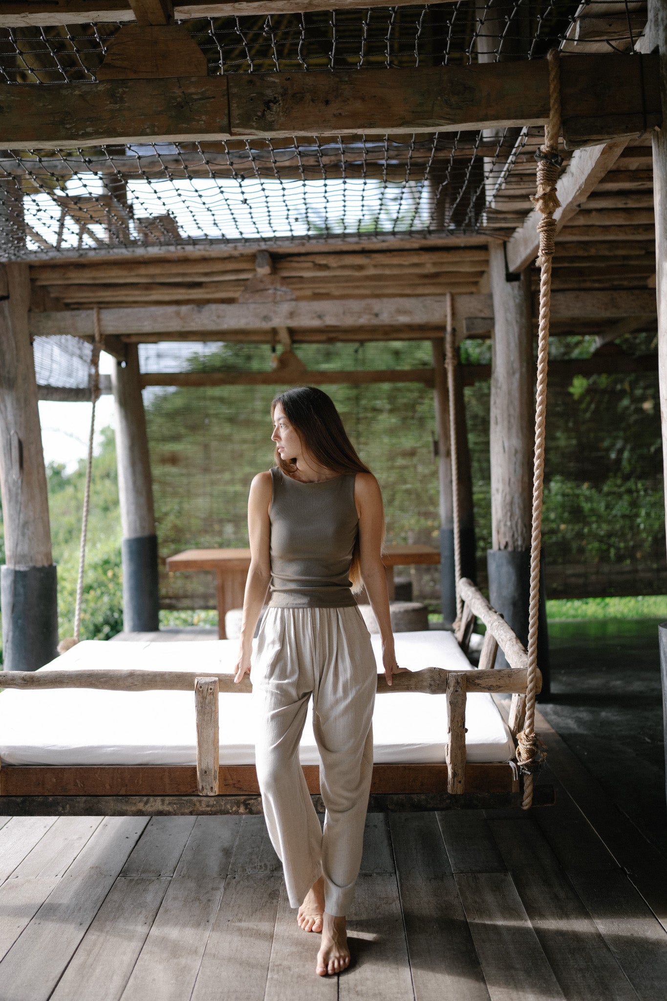 Soft Long Linen Trousers