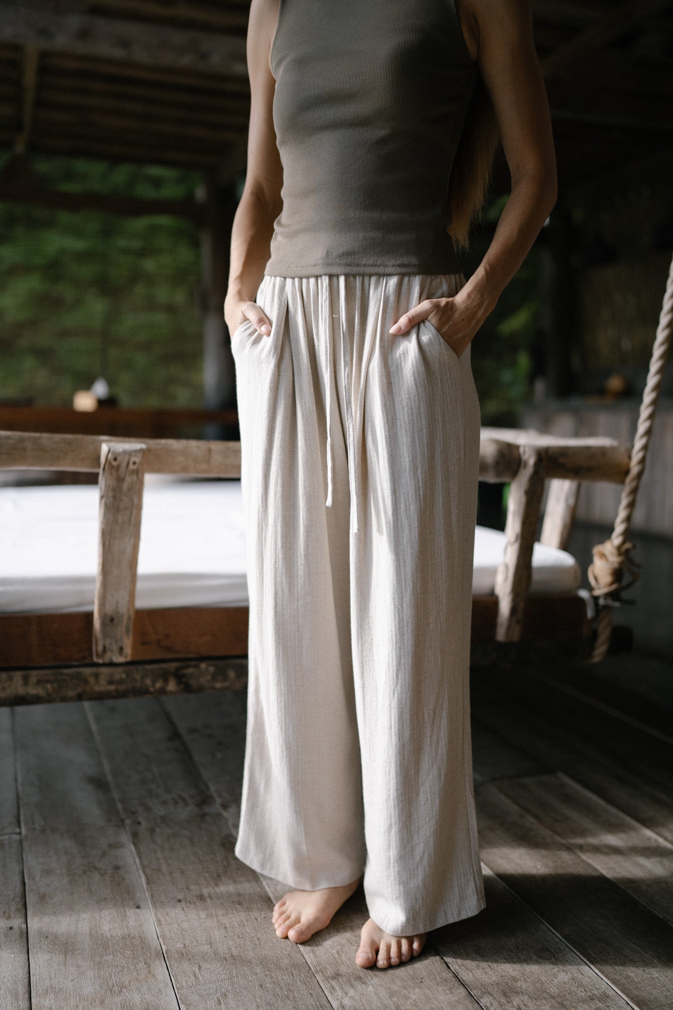 Soft Long Linen Trousers