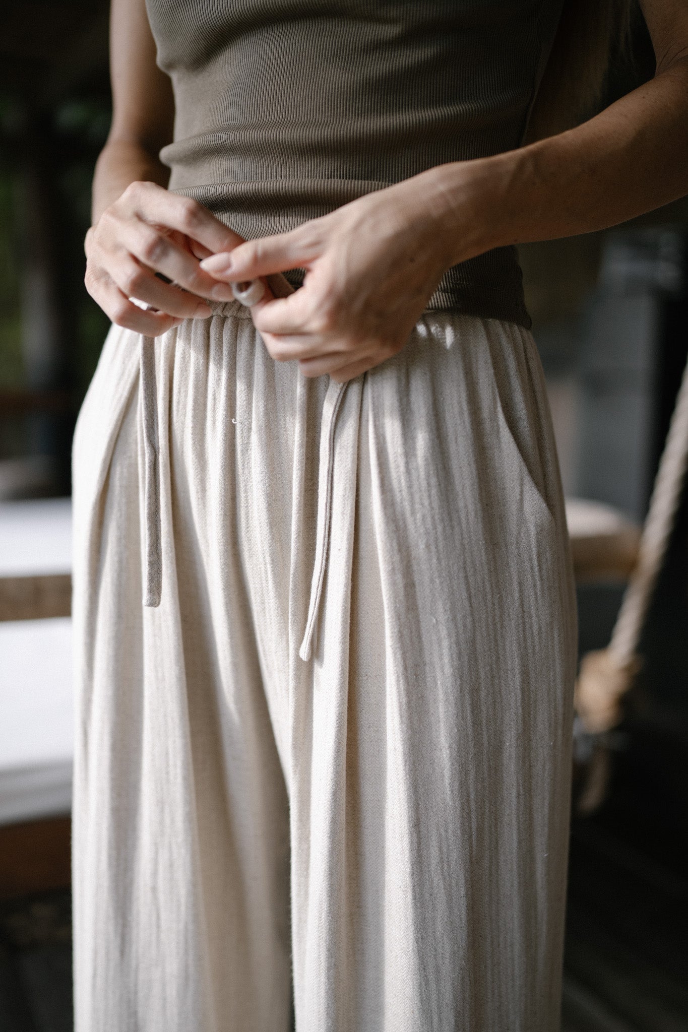 Soft Long Linen Trousers