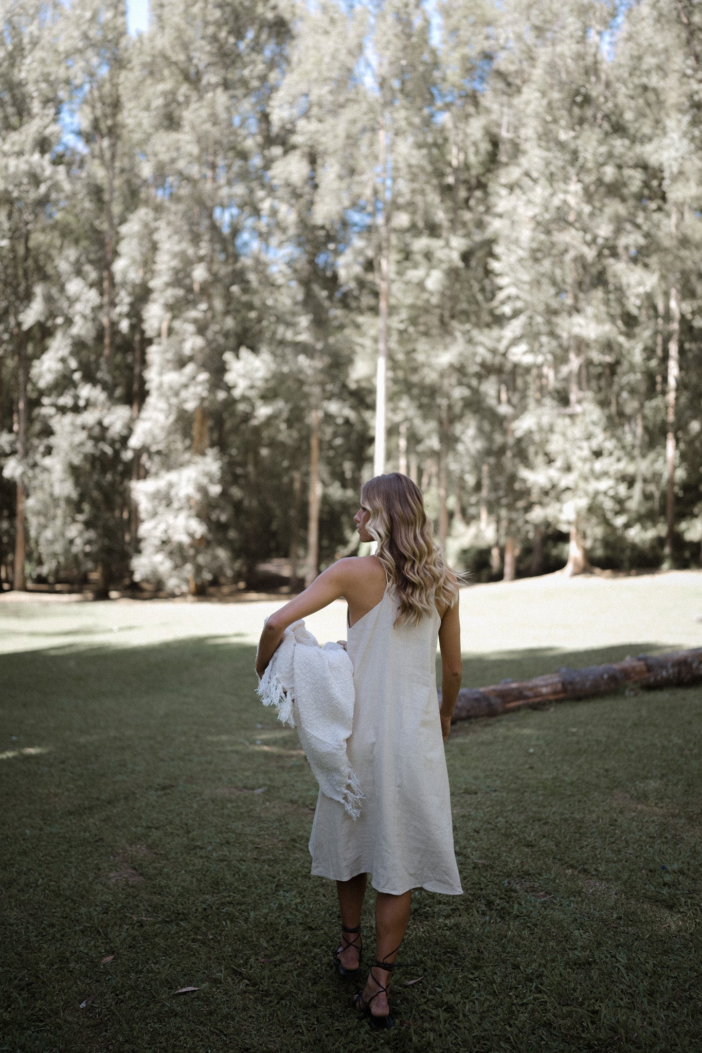 Cut In Linen Dress