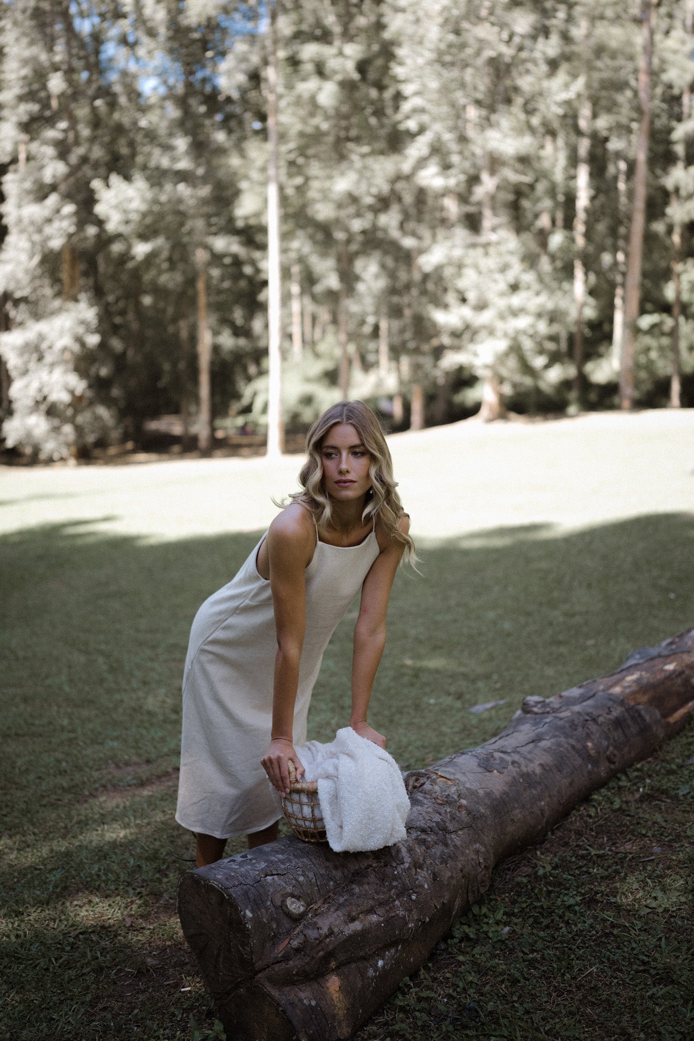 Cut In Linen Dress