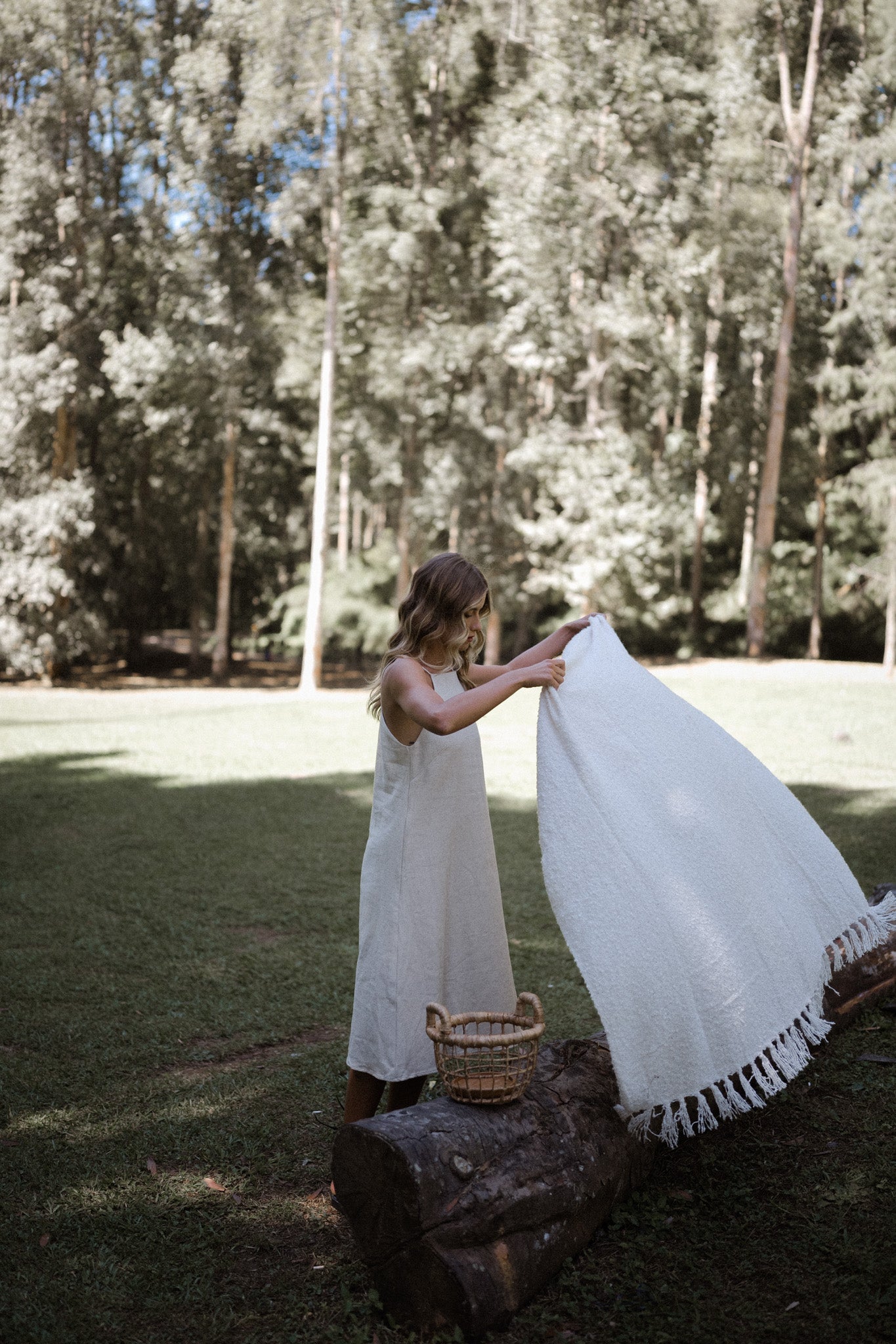 Cut In Linen Dress