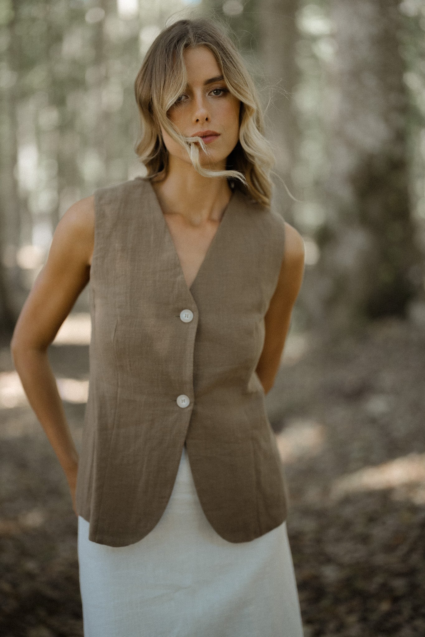 Vinna Linen Vest