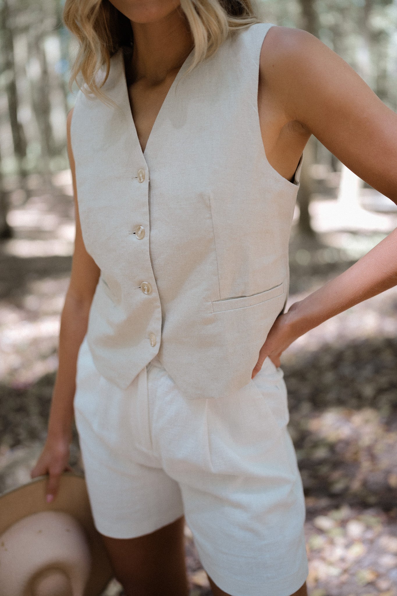 Daniela Linen Vest