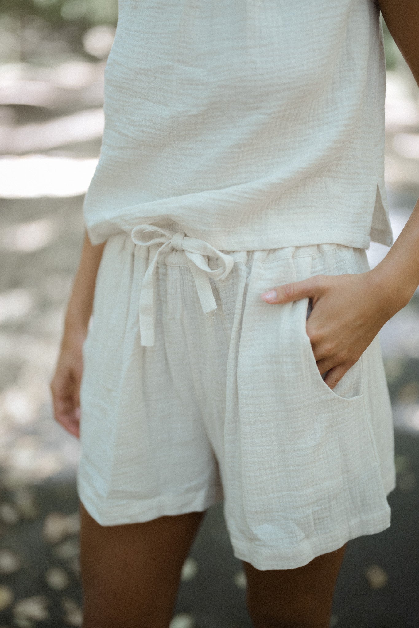 Gauze Cotton Shorts