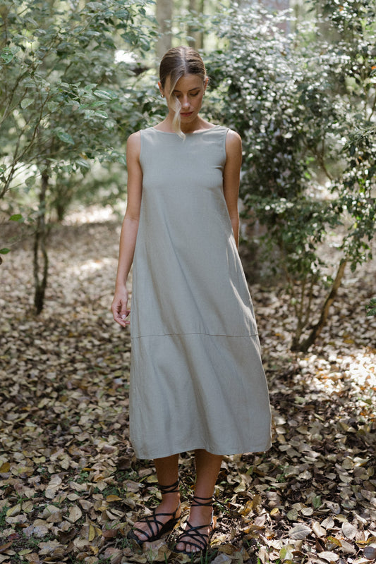 Alba Sleeveless Linen Dress