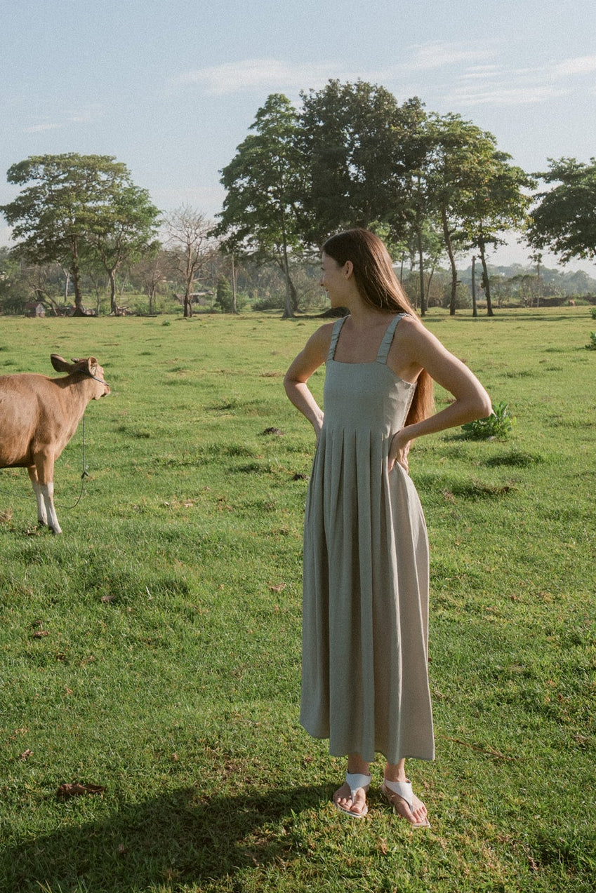 Meadow Pleated Dress