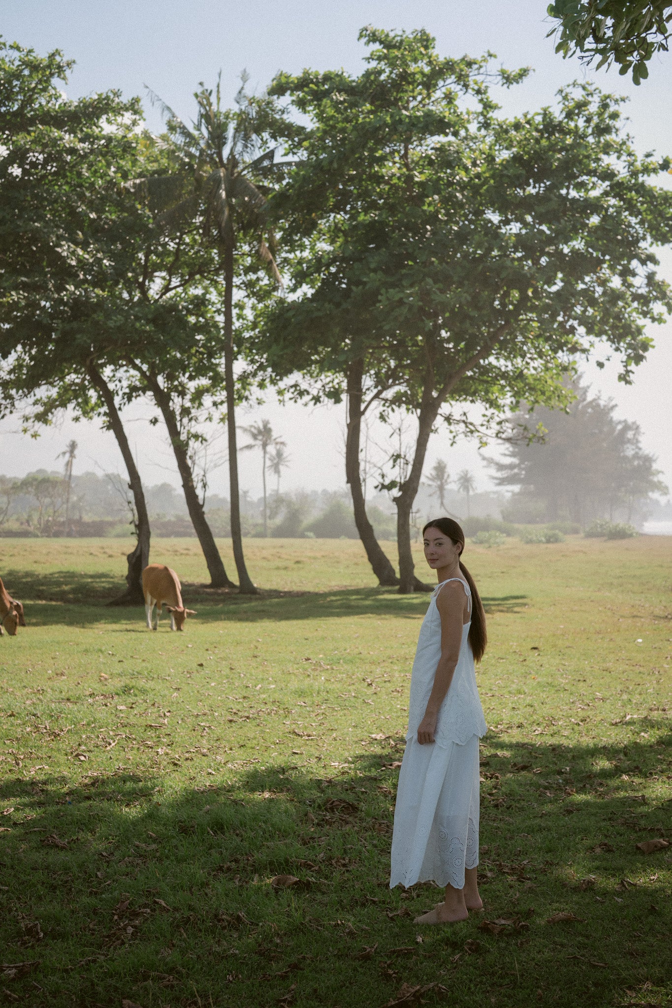 Embroidery Cotton Strap Top