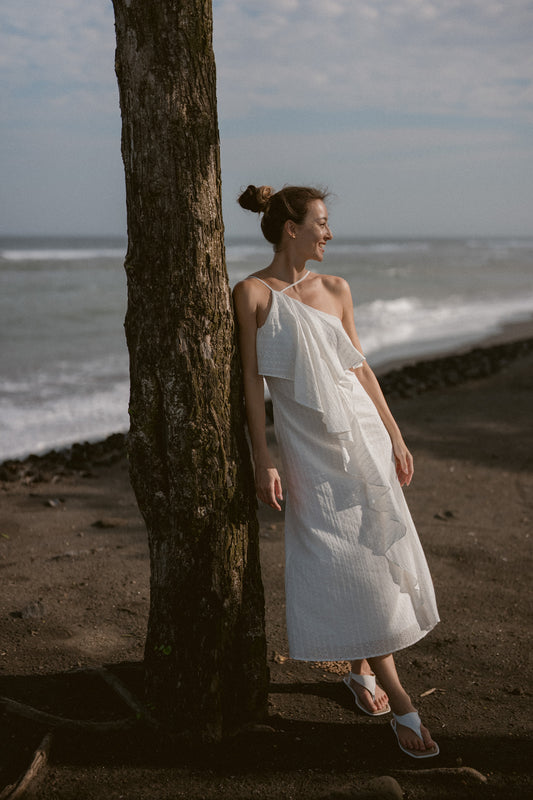 Shorefront Embroidery Cotton Dress