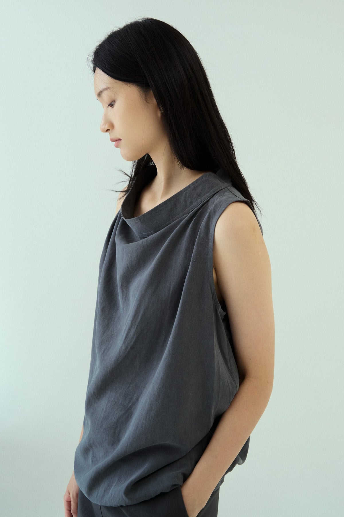 Drape Neck Top