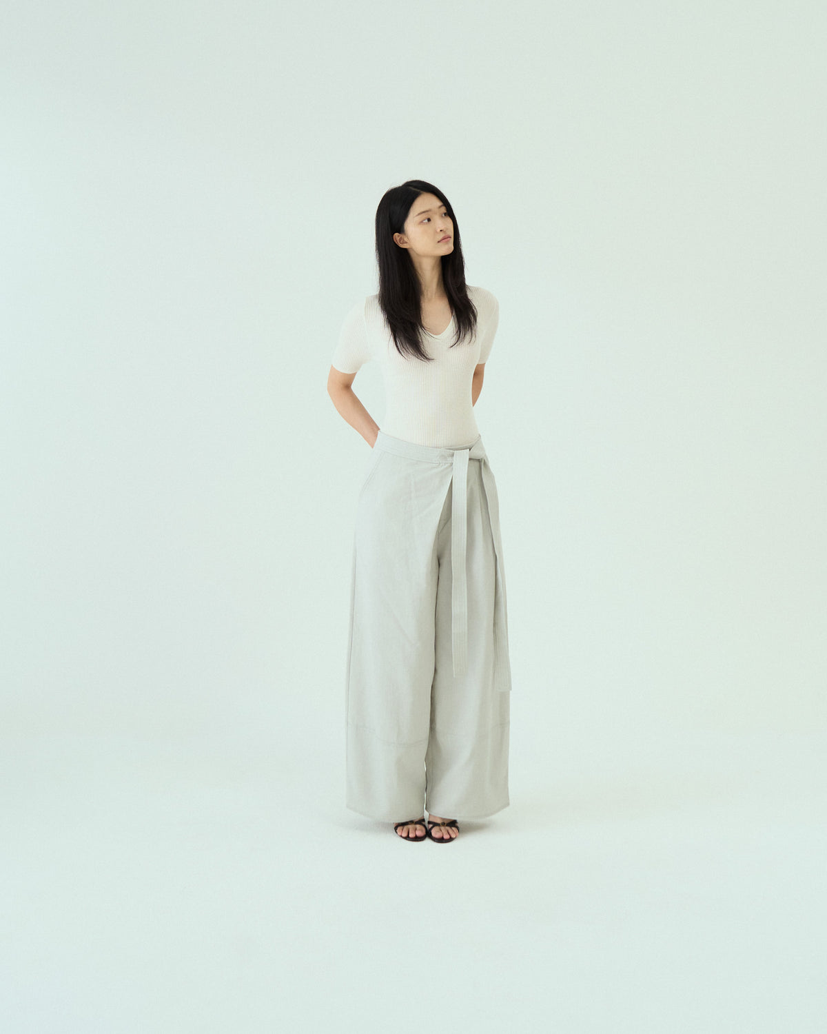Sash Wrap Trousers