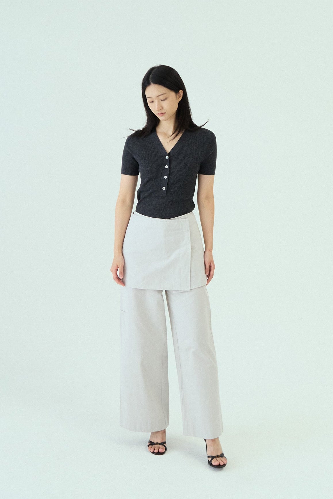 Apron Panel Trousers