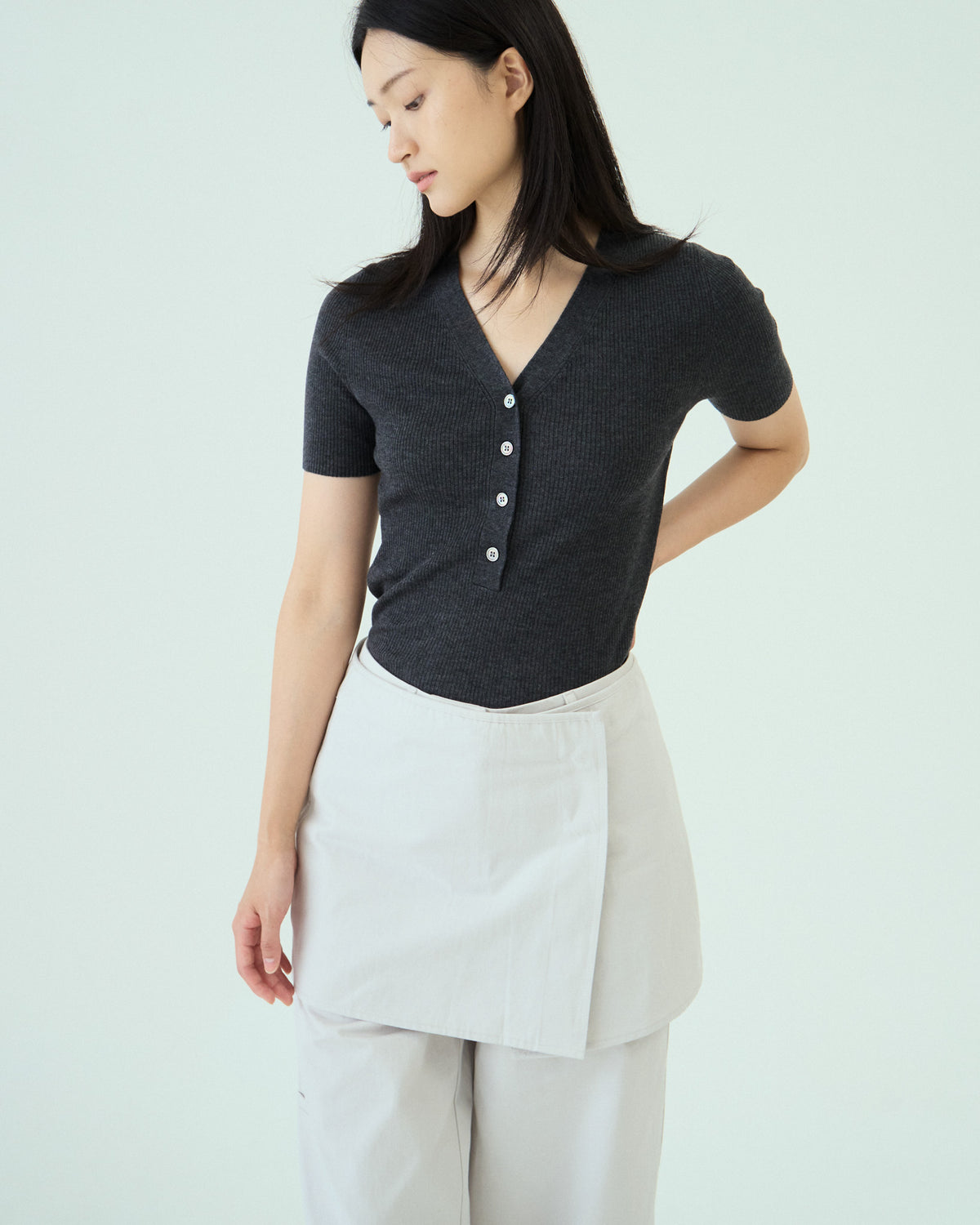 Apron Panel Trousers