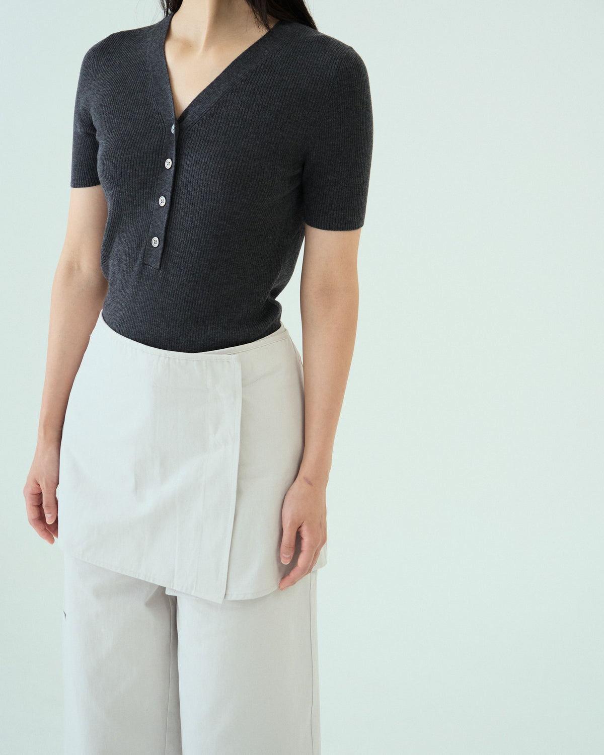 Apron Panel Trousers