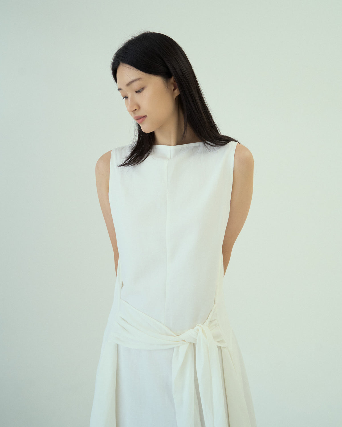 Drape Sash Dress