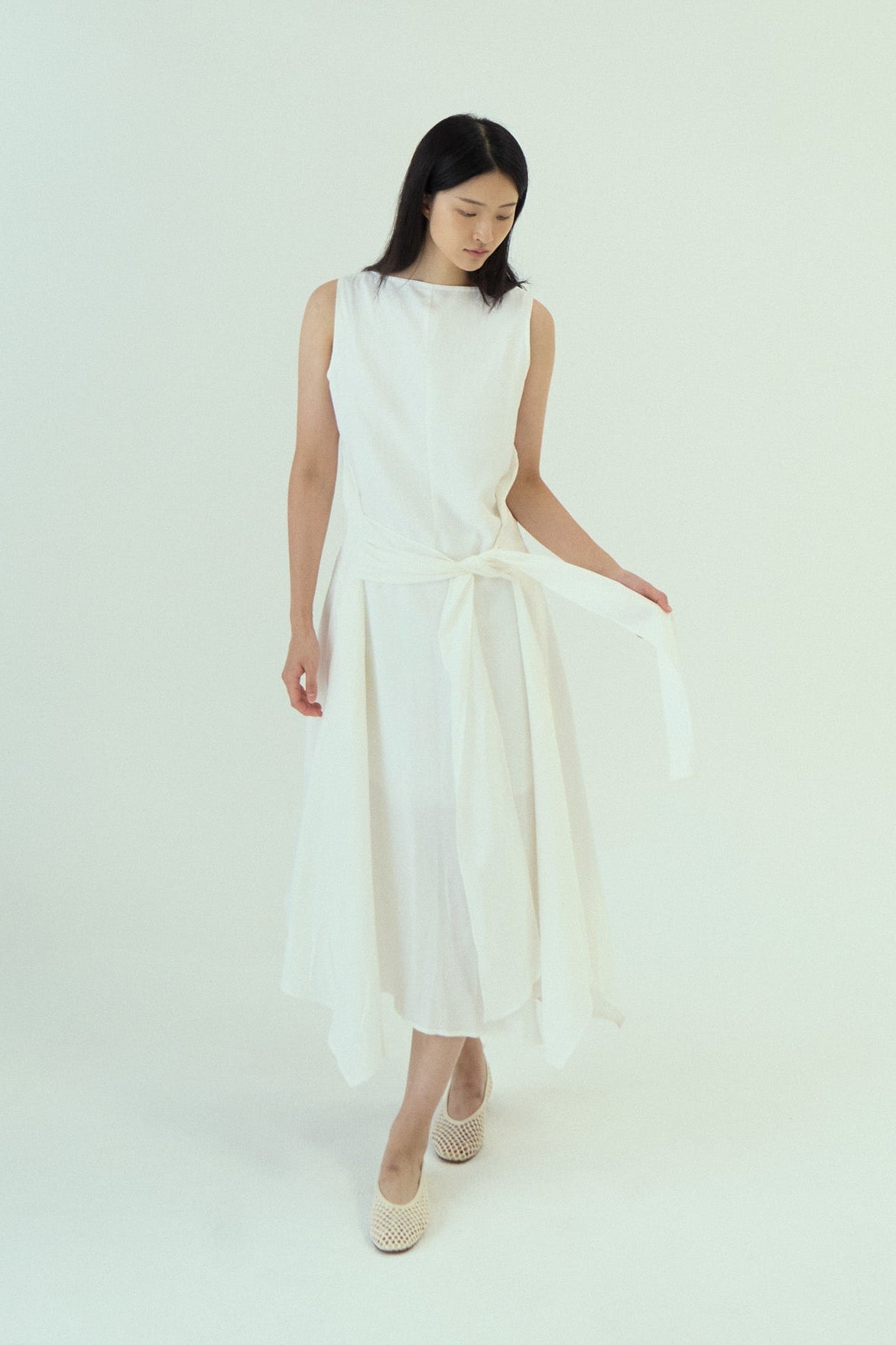 Drape Sash Dress