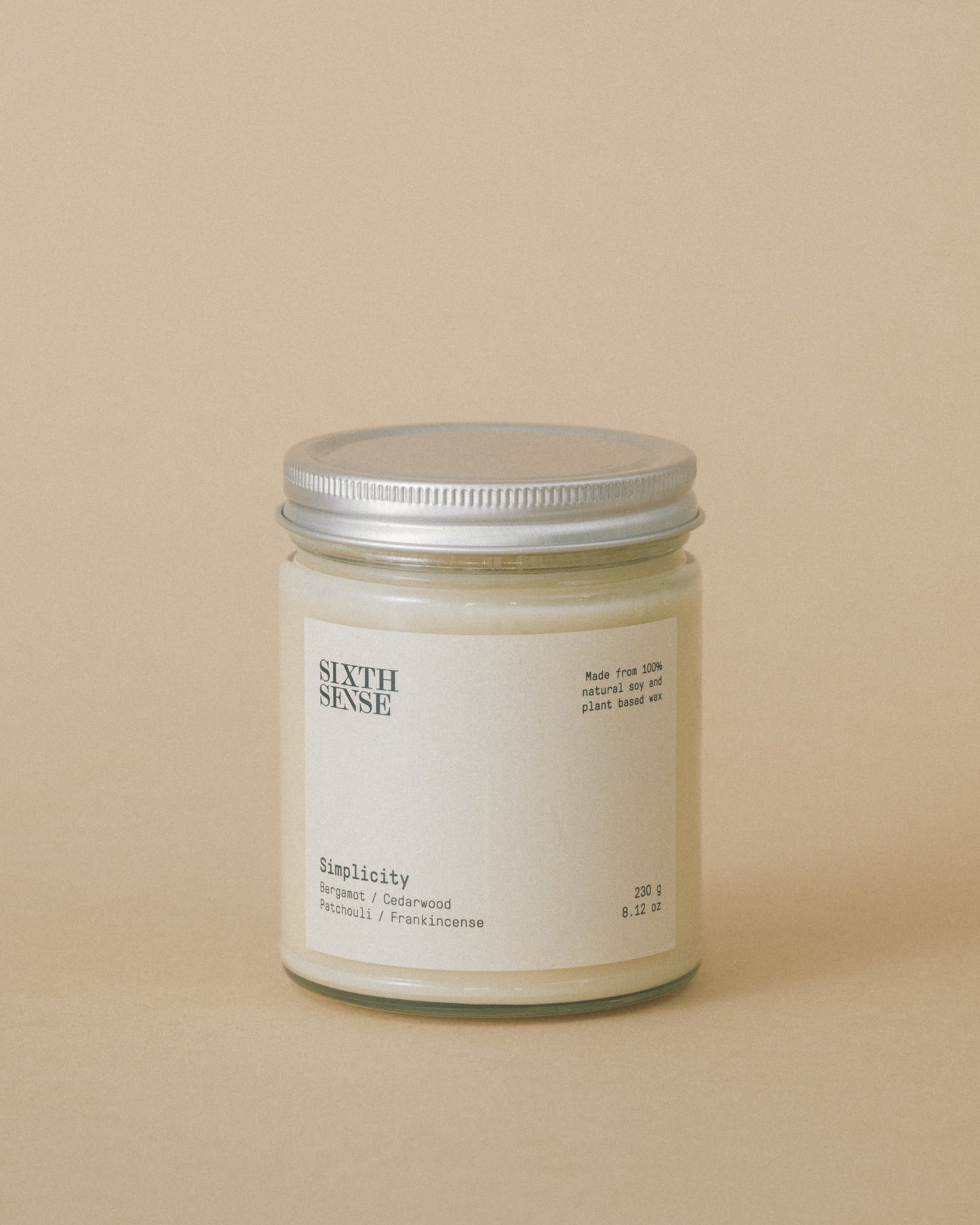 Simplicity Aromatic Soy Wax Candle