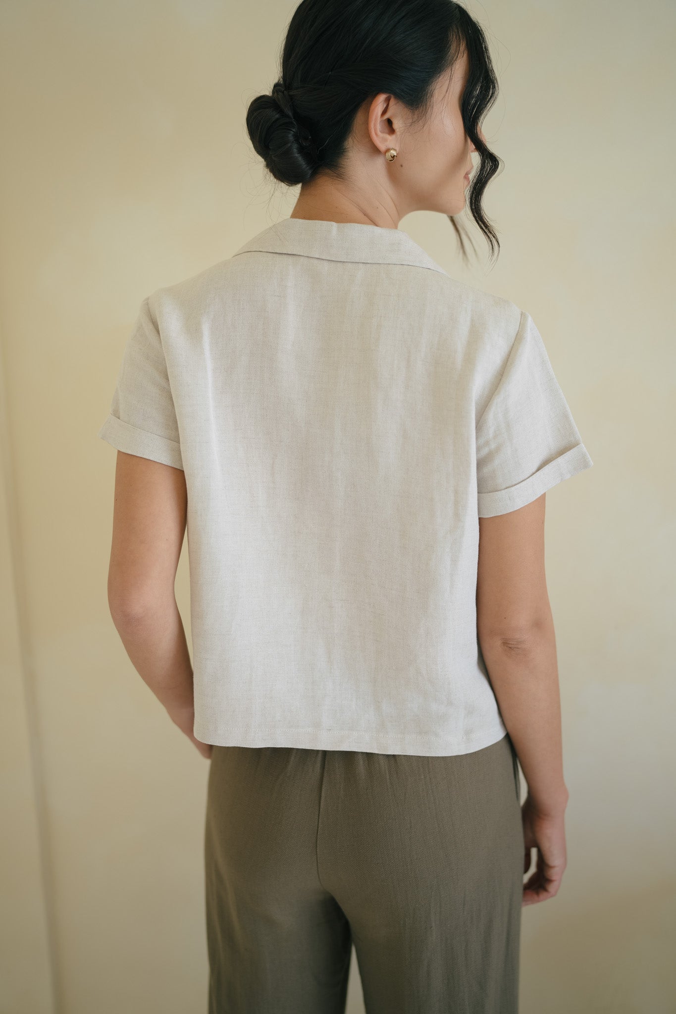 Camp Collar Linen Shirt