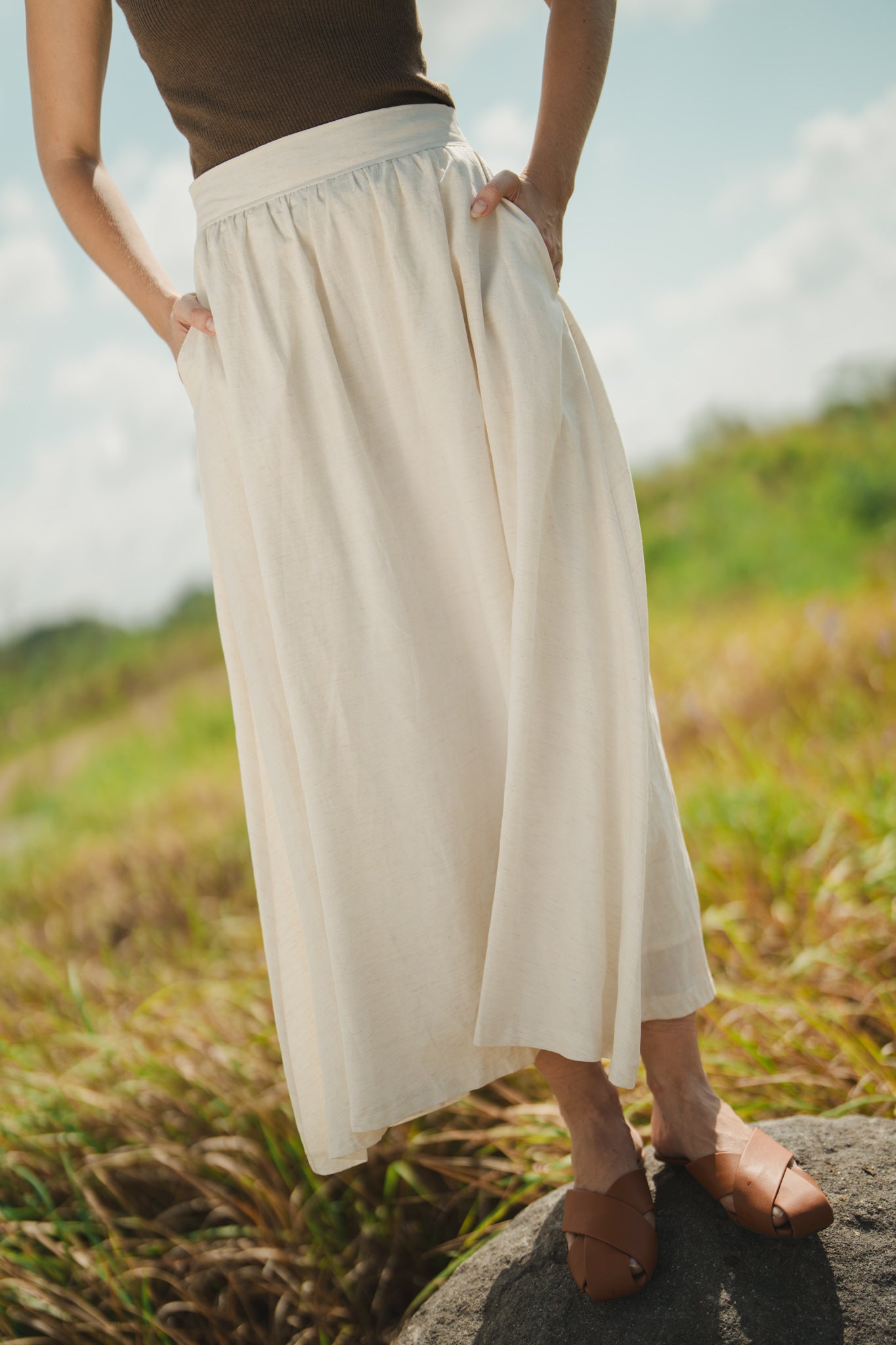 Linen Skirt With Frill Sewing Pattern For Women (34-46 Eur) - Do It  Yourself For Free