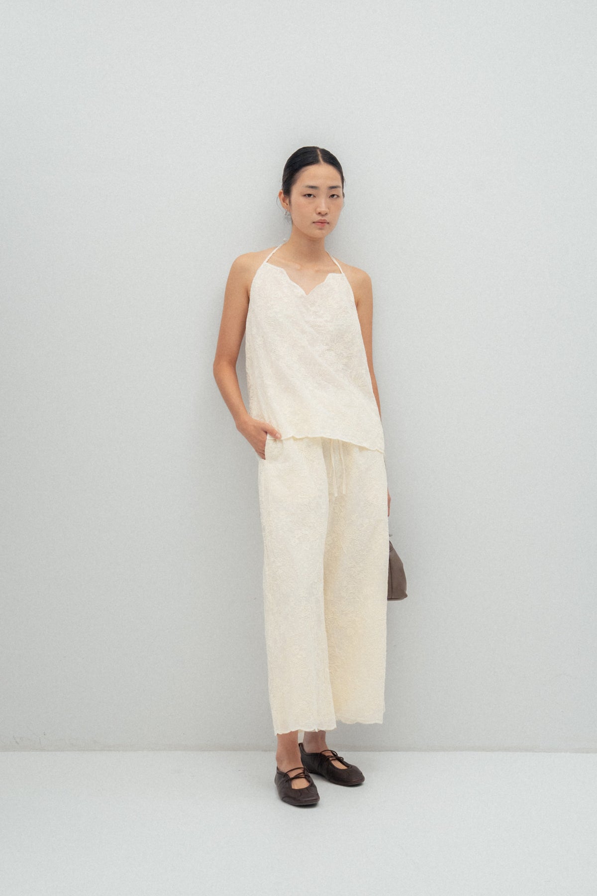 Embroidery Cotton Trousers