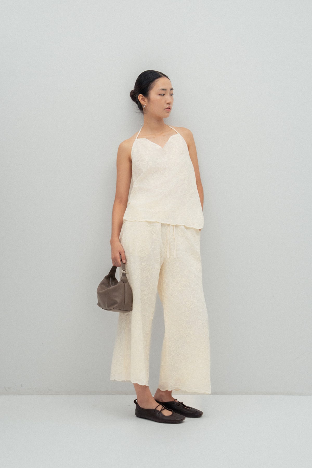 Embroidery Cotton Trousers