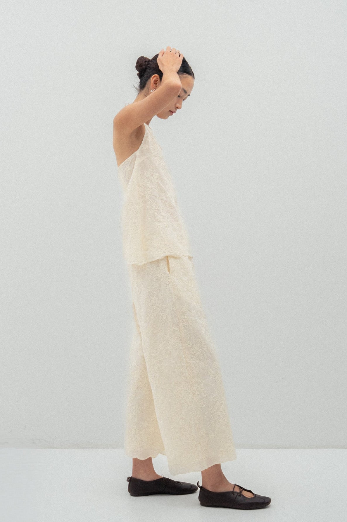 Embroidery Cotton Trousers