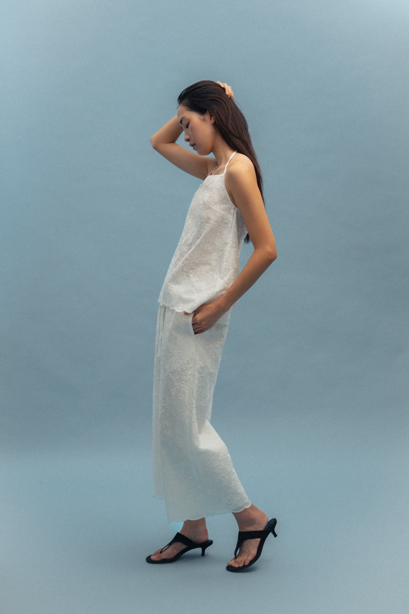 Embroidery Cotton Trousers