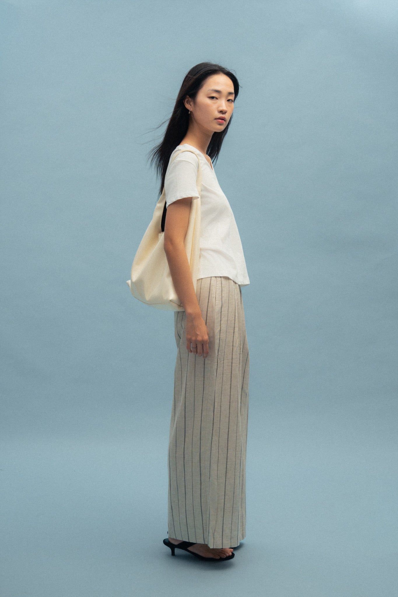 Stripe Flare Trousers