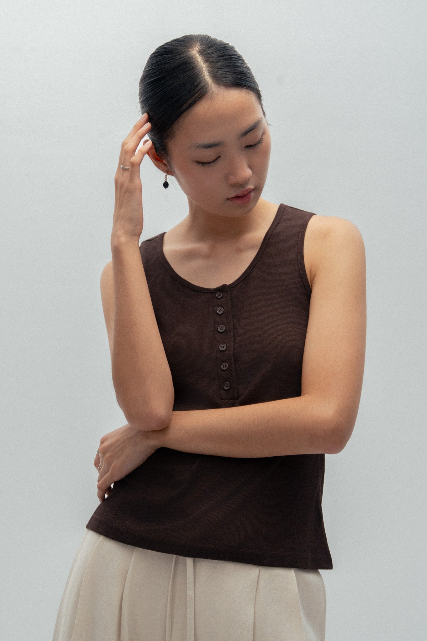 Button Tank Top