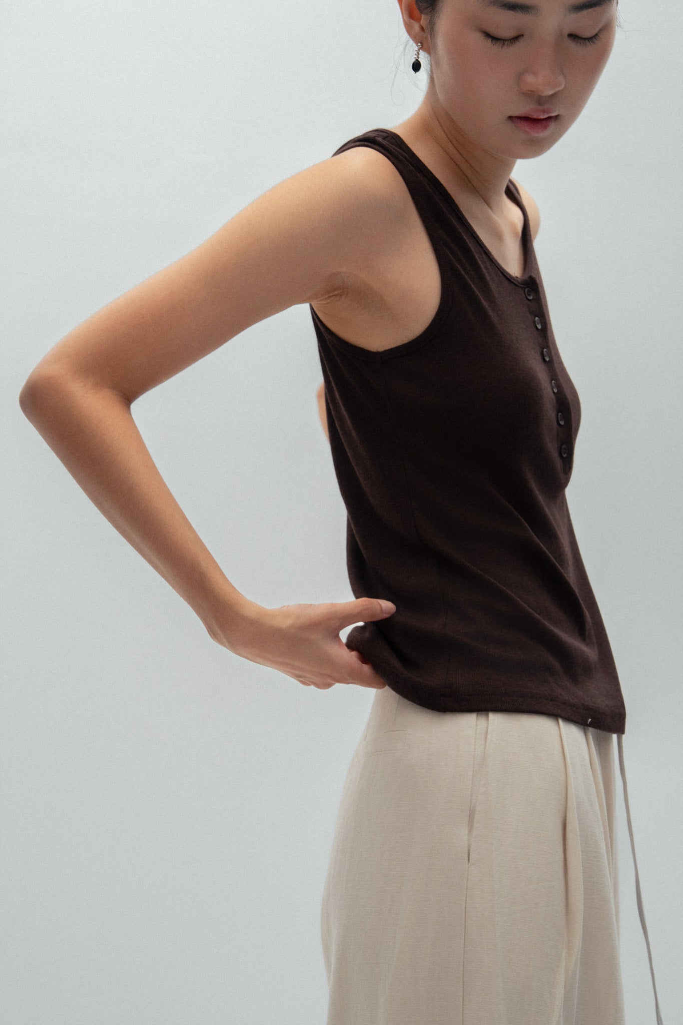 Button Tank Top