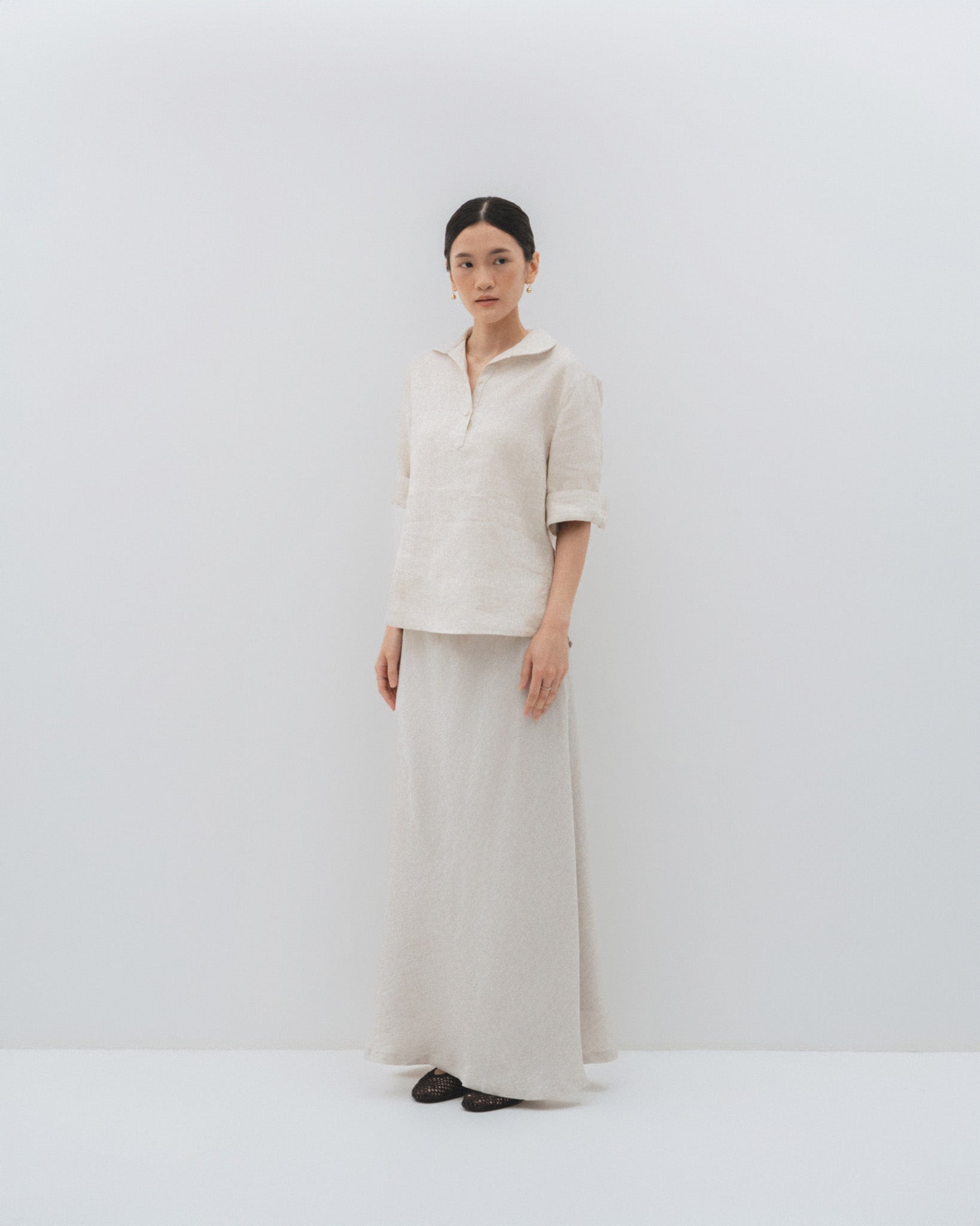 Linen Maxi Skirt