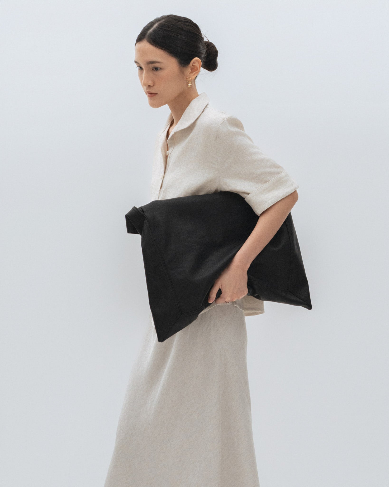 Linen Blouse with Collar