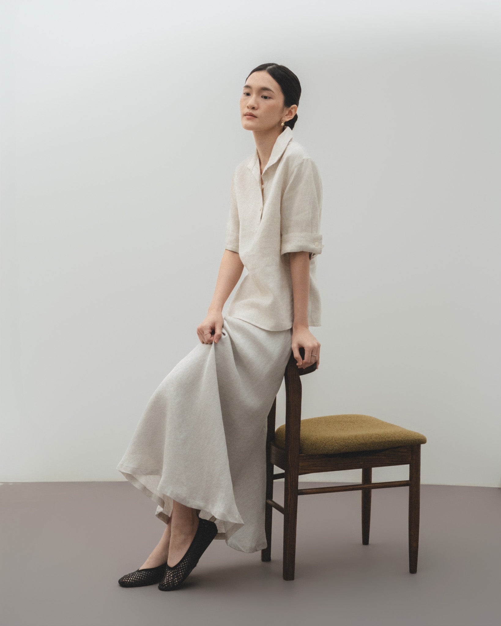 Linen Maxi Skirt