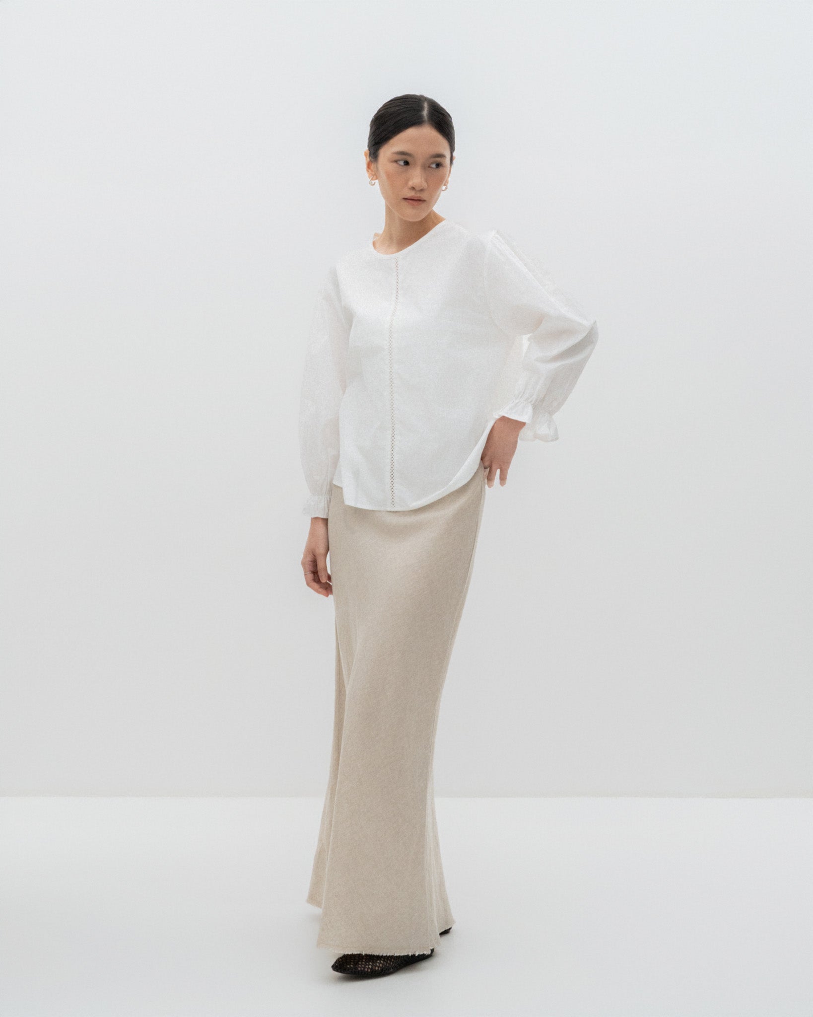 Studio Linen Maxi Skirt