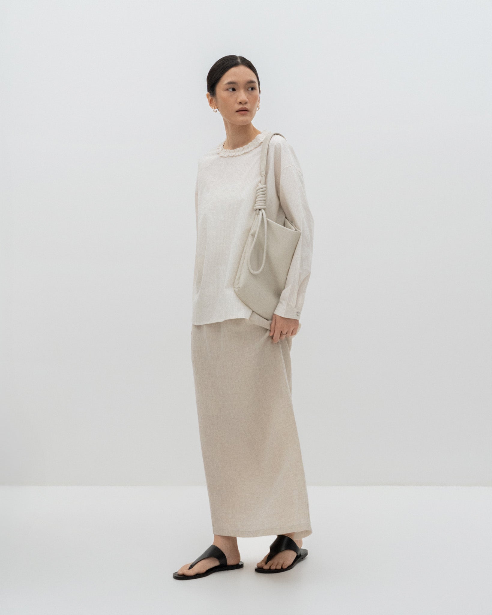 Ruffles Neck Blouse