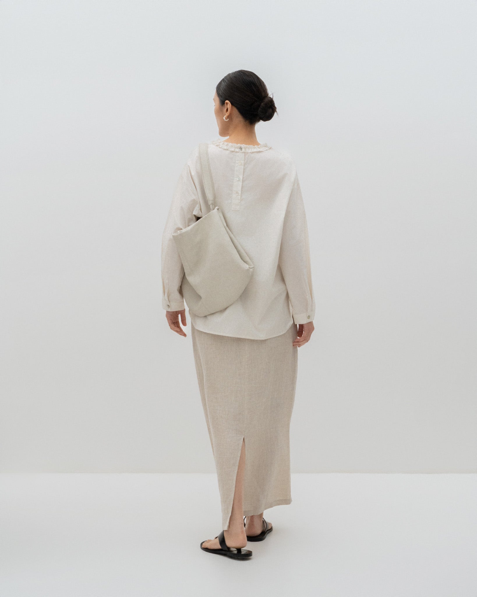 Linen Midi Skirt