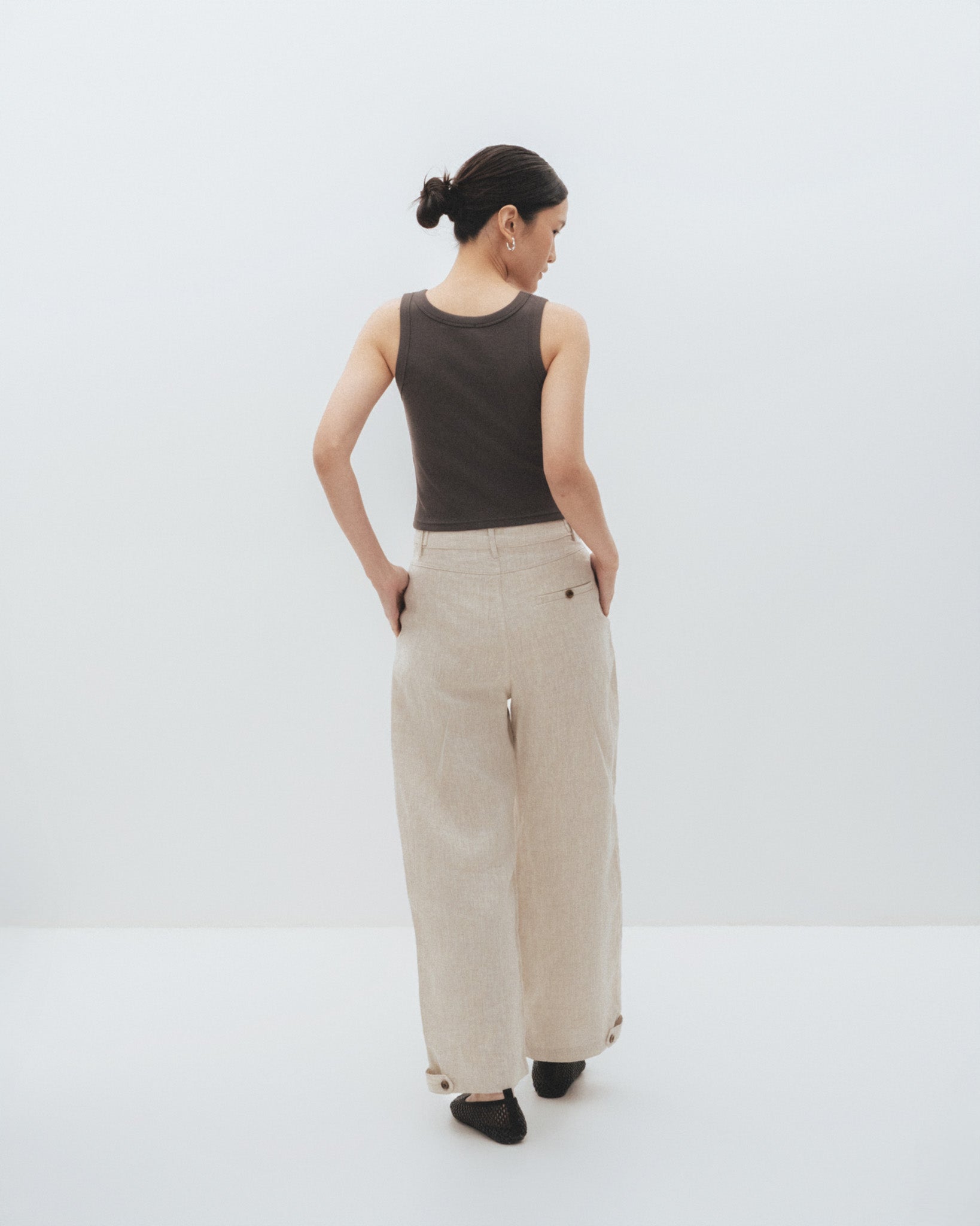 Cropped padded Tank Top