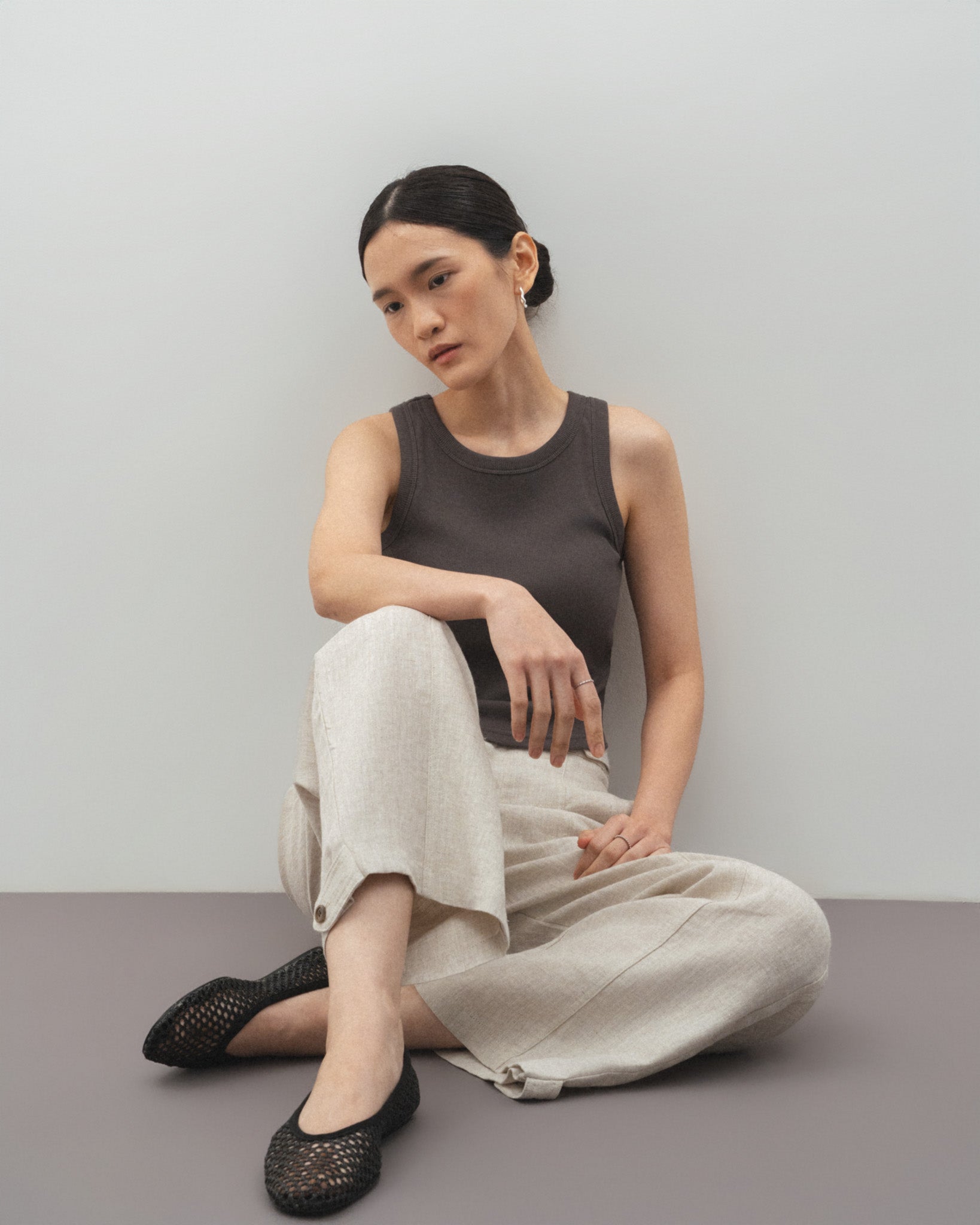 Cropped padded Tank Top
